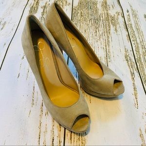 Jessica Simpson Peep Toed Platform Pumps
